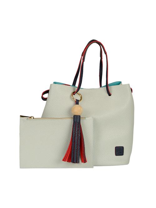 beige leatherette  handbag - 14001667 - Very Small Image - 1