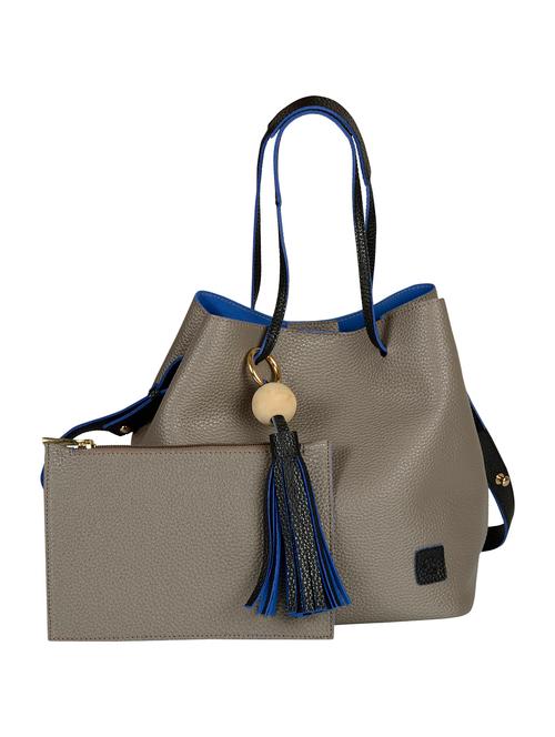 grey leatherette handbag - 14001668 - Very Small Image - 1