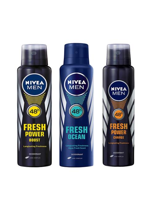 nivea power boost , fresh ocean & fresh charge deo - 14003334 - Very Small Image - 1