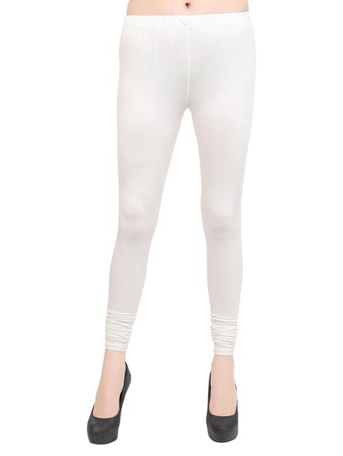 white cotton leggings - 14003451 - Very Small Image - 1