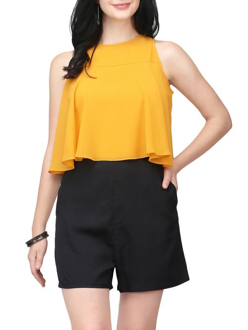 color block layered romper - 14005657 - Very Small Image - 1