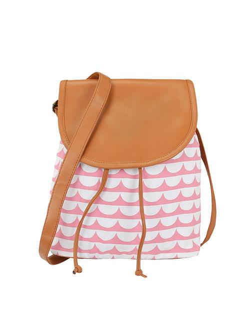 pink canvas sling bag - 14008073 - Very Small Image - 1
