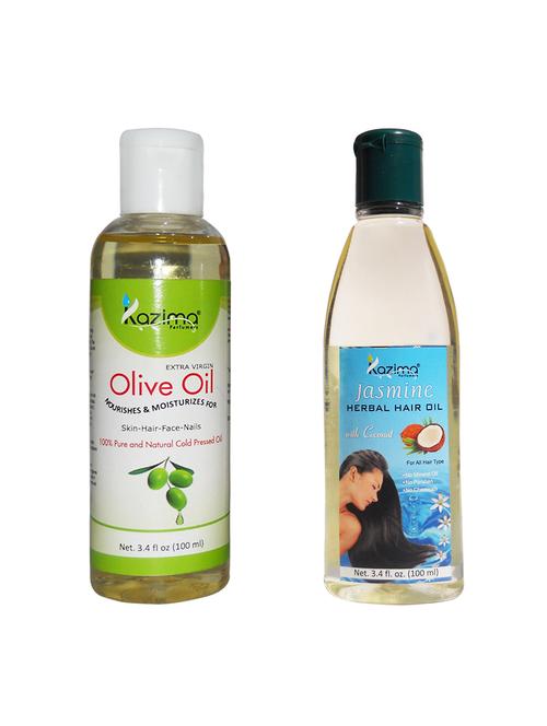 kazima olive oil and jasmine herbal hair oil - 14008541 - Very Small Image - 1
