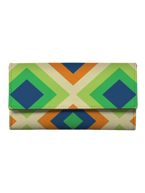 multi colored canvas clutch - 14008907 - Very Small Image - 1