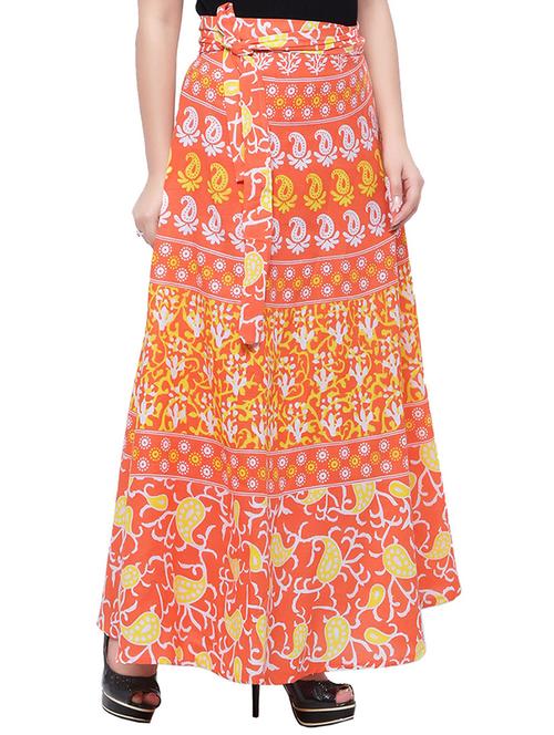 printed wrap skirt - 14010532 - Very Small Image - 1
