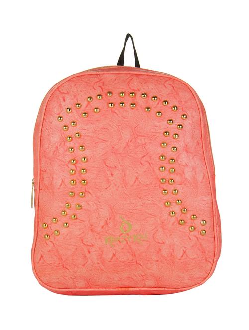 pink leatherette (pu) regular backpack - 14012610 - Very Small Image - 1