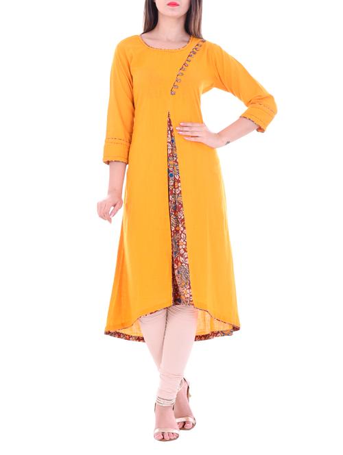 women's high-low kurta - 14038506 - Very Small Image - 1