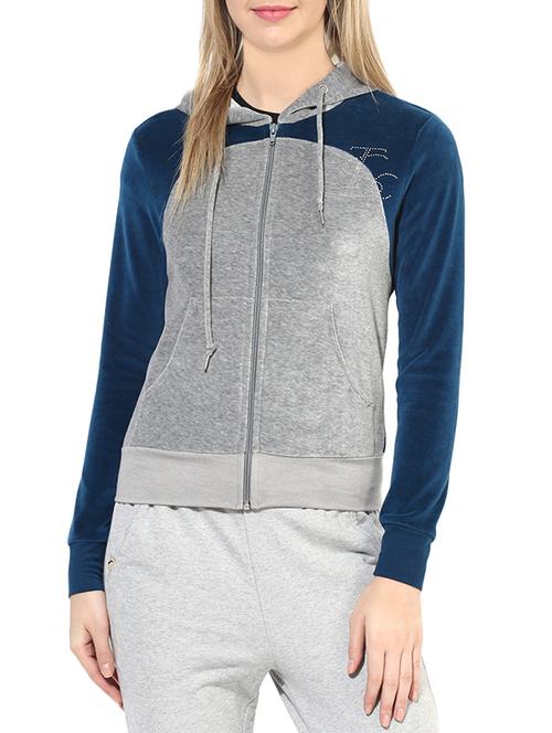 blue cotton poly blend sweatshirt - 14041548 - Very Small Image - 1