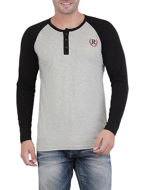 grey cotton raglan t-shirt - 14042340 - Very Small Image - 1
