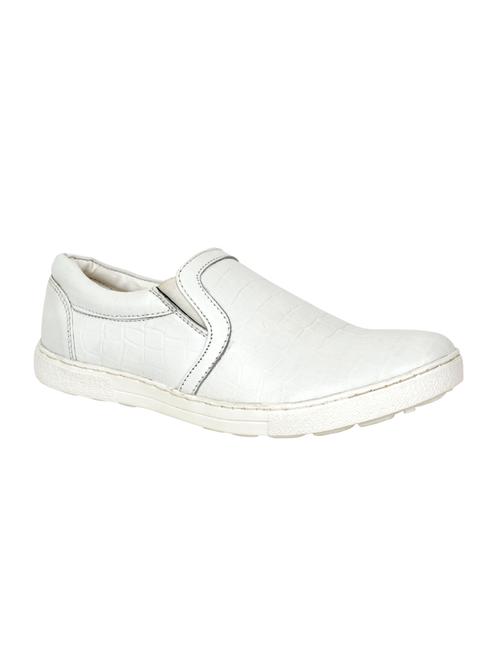 white leather casual slipon - 14042925 - Very Small Image - 1