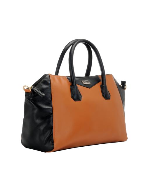 brown leatherette handbag - 14047492 - Very Small Image - 1