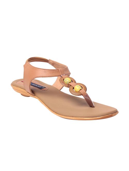 beige t-strap  sandal - 14048414 - Very Small Image - 1