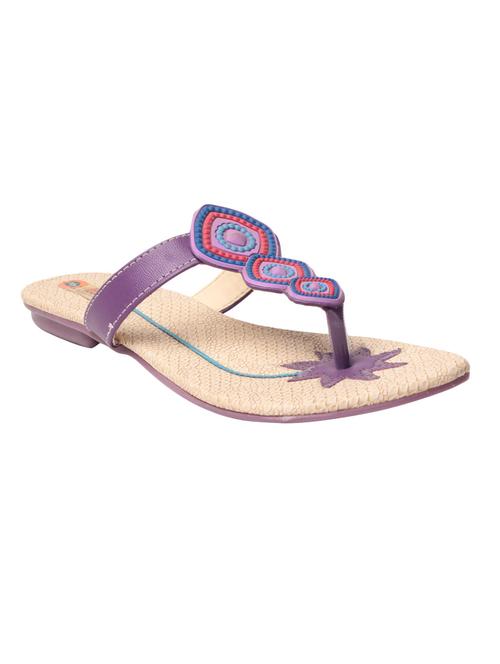 purple t-strap  sandal - 14048701 - Very Small Image - 1