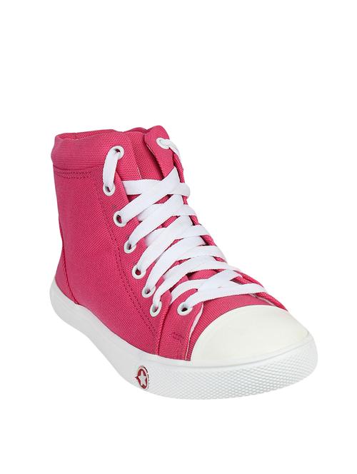 pink canvas laceup sneakers - 14052872 - Very Small Image - 1