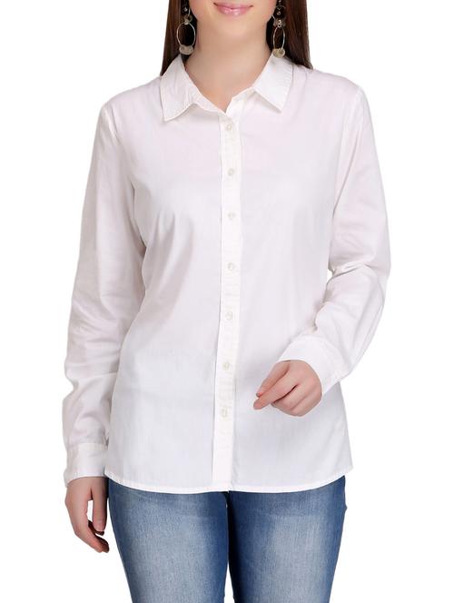 white cotton regular shirt - 14054461 - Very Small Image - 1