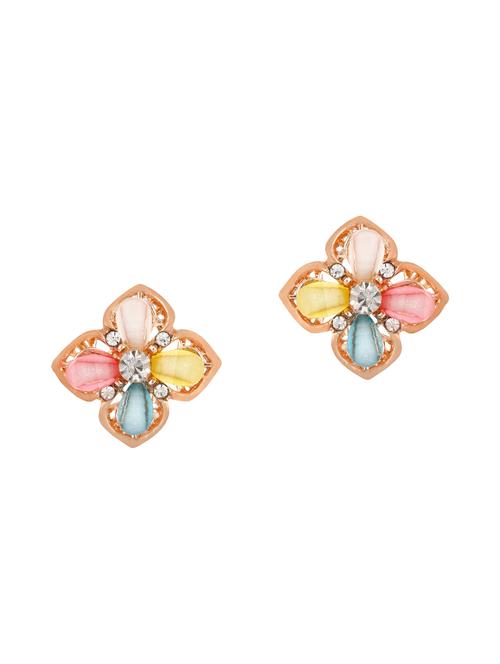multi colored metal studs earrings - 14062529 - Very Small Image - 1