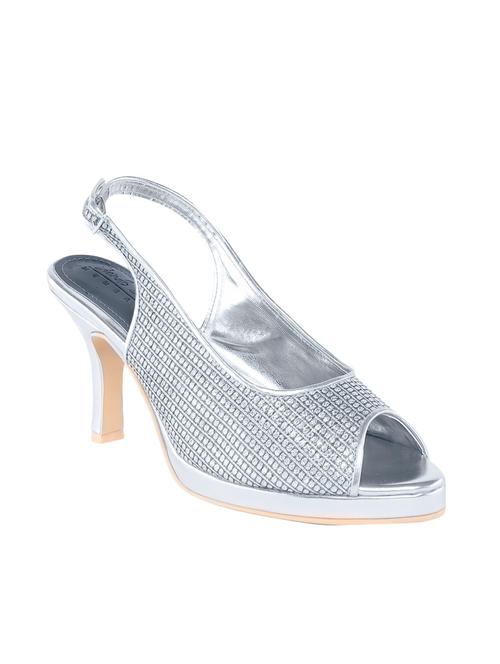 Silver Back Strap Sandal - 14063792 - Very Small Image - 1