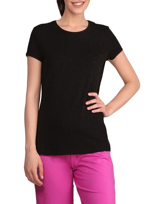 black solid tee - 14064067 - Very Small Image - 1