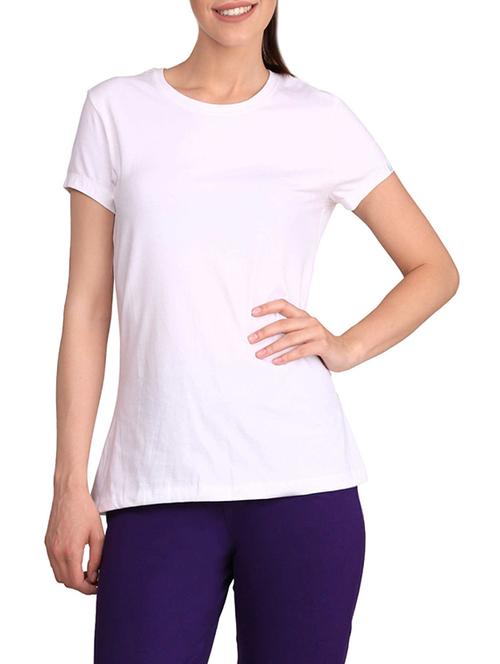white solid basic tee - 14064070 - Very Small Image - 1