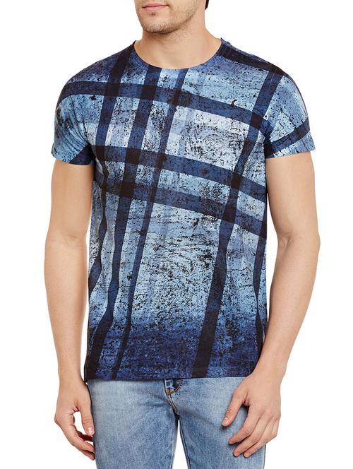 blue polyester t-shirt - 14066531 - Very Small Image - 1