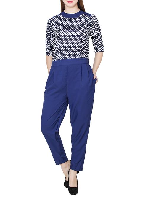 blue crepe jumpsuit - 14066542 - Very Small Image - 1