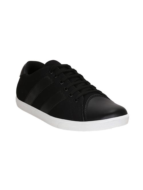 black canvas lace up sneaker - 14068624 - Very Small Image - 1