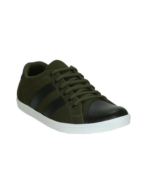 green canvas lace up sneaker - 14068626 - Very Small Image - 1