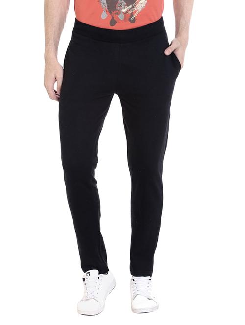 black cotton track pant - 14070930 - Very Small Image - 1