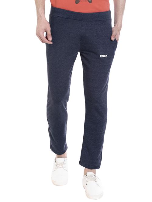navy blue cotton track pant - 14070936 - Very Small Image - 1