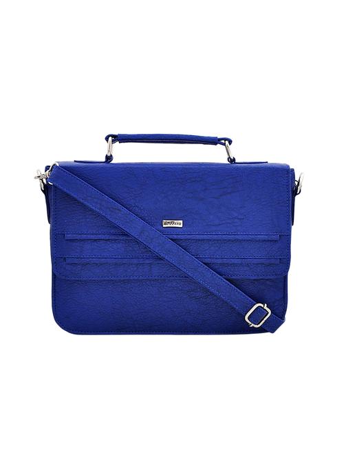 blue leather regular sling bag - 14072737 - Very Small Image - 1