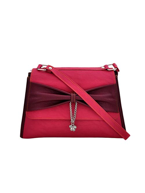 pink leather regular sling bag - 14072744 - Very Small Image - 1