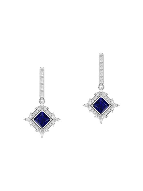 blue silver drop earrings - 14075635 - Very Small Image - 1