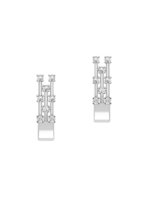 white silverdrop earrings - 14075649 - Very Small Image - 1