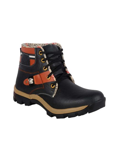 black leatherette low ankle boot - 14076132 - Very Small Image - 1