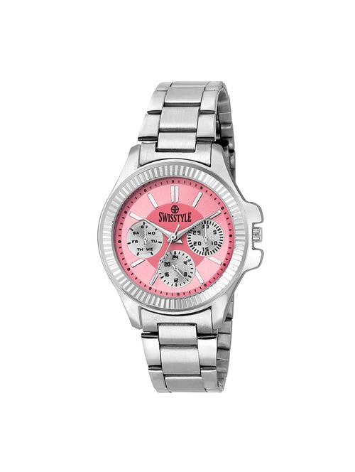 swisstyle stainless steel ladies anolog watch - 14076742 - Very Small Image - 1