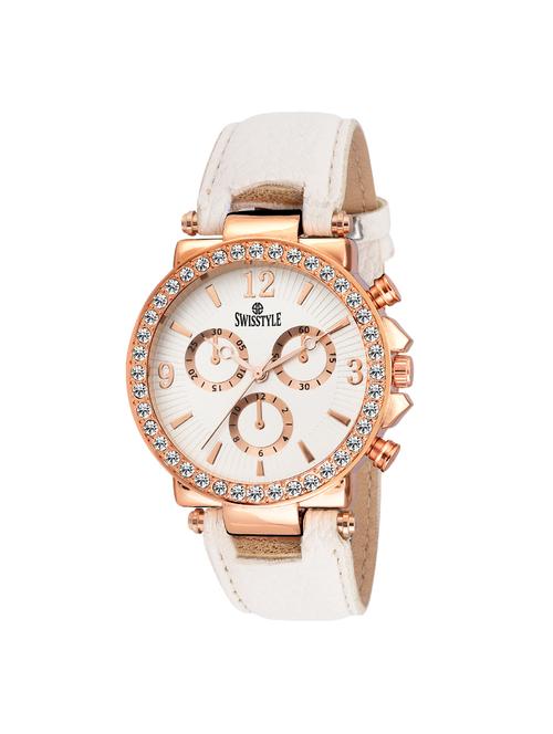 swisstyle stainless steel ladies anolog watch - 14076802 - Very Small Image - 1