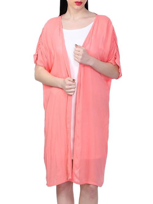 pink chiffon shrug - 14078815 - Very Small Image - 1