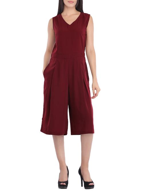 pocket detail pleated jumpsuit - 14081527 - Very Small Image - 1