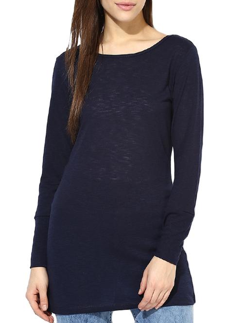 women's plain boat neck t-shirt - 14082656 - Very Small Image - 1
