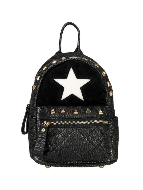 black leatherette  fashion backpack - 14082842 - Very Small Image - 1