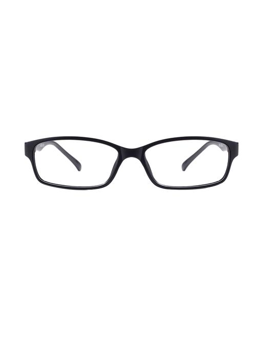 black full rim rectangle frame eyeglass - 14084031 - Very Small Image - 1