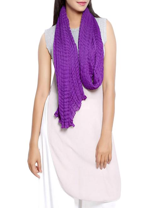 purple chiffon scarf - 14085935 - Very Small Image - 1