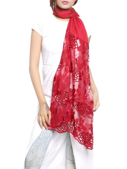 red polyester stole - 14086031 - Very Small Image - 1