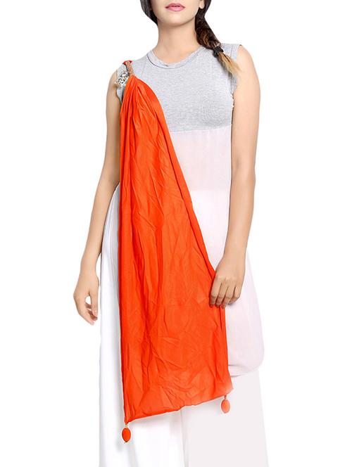 solid orange nylon stole - 14086177 - Very Small Image - 1