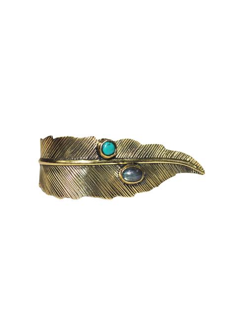 kista jewels golden leafe design hand ring - 14087312 - Very Small Image - 1
