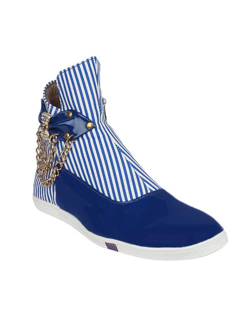 blue patent leather ankle boot - 14088608 - Very Small Image - 1