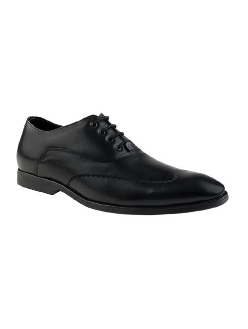 black leather lace-up oxford - 14088616 - Very Small Image - 1