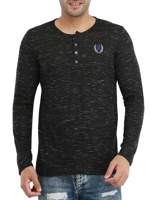 black cotton t-shirt - 14088694 - Very Small Image - 1