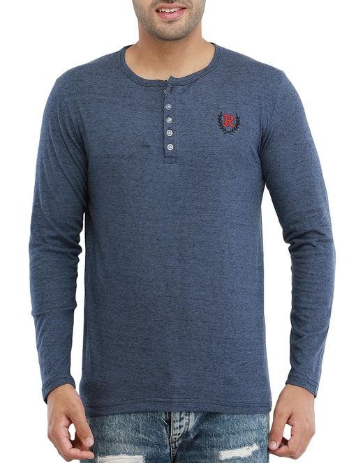 blue cotton t-shirt - 14088697 - Very Small Image - 1