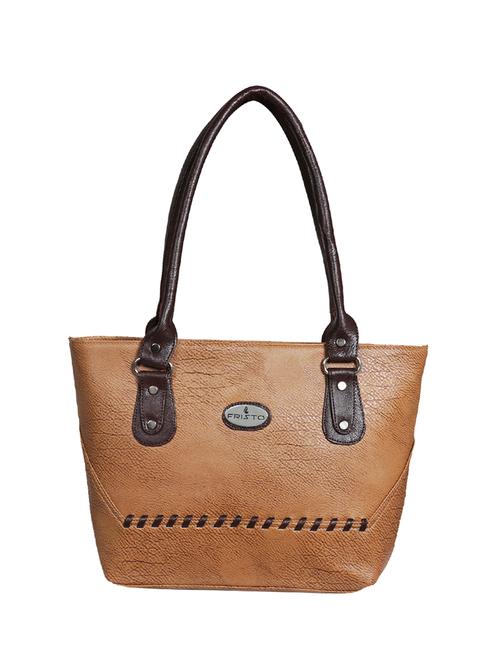 brown leatherette  regular handbag - 14088736 - Very Small Image - 1